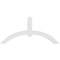 Ekena Millwork Archdale Architectural Grade PVC Gable Bracket, 84"W x 38 1/2"H x 4"D x 6"F, 11/12 Pitch GBP084X39X0406ARC00 - alternate 4